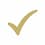 Check mark dorado
